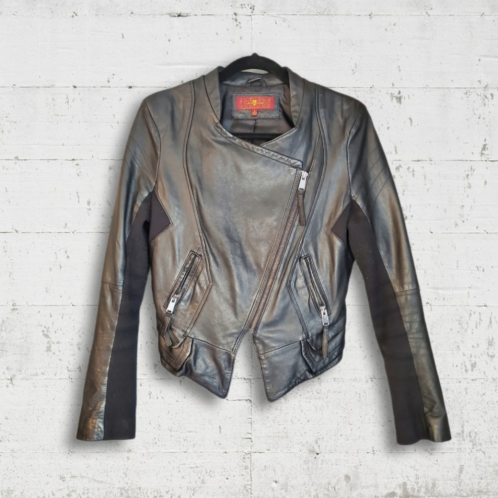 7 For All Mankind Leather Jacket
